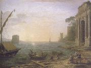 Claude Lorrain, Seaport at Sunrise